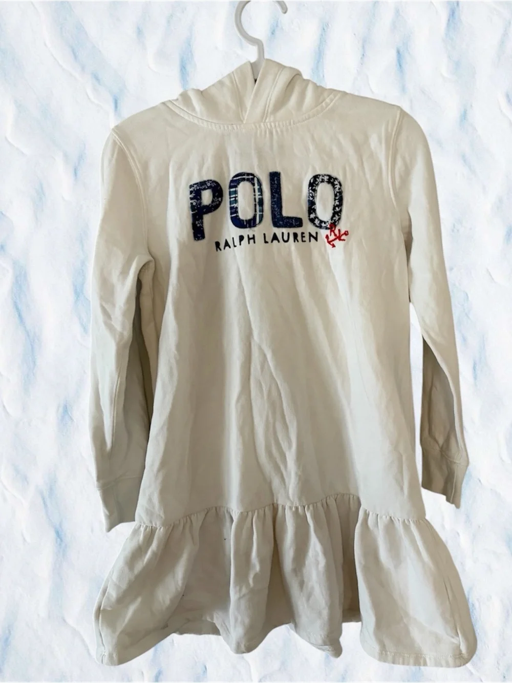 Polo Ralph Lauren hooded sweatshirt dress for girls,